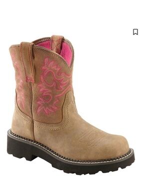 ARIAT FATBABY BOMBER WESTERN BOOTS ROUND TOE womens Size 6.5 Lug heel